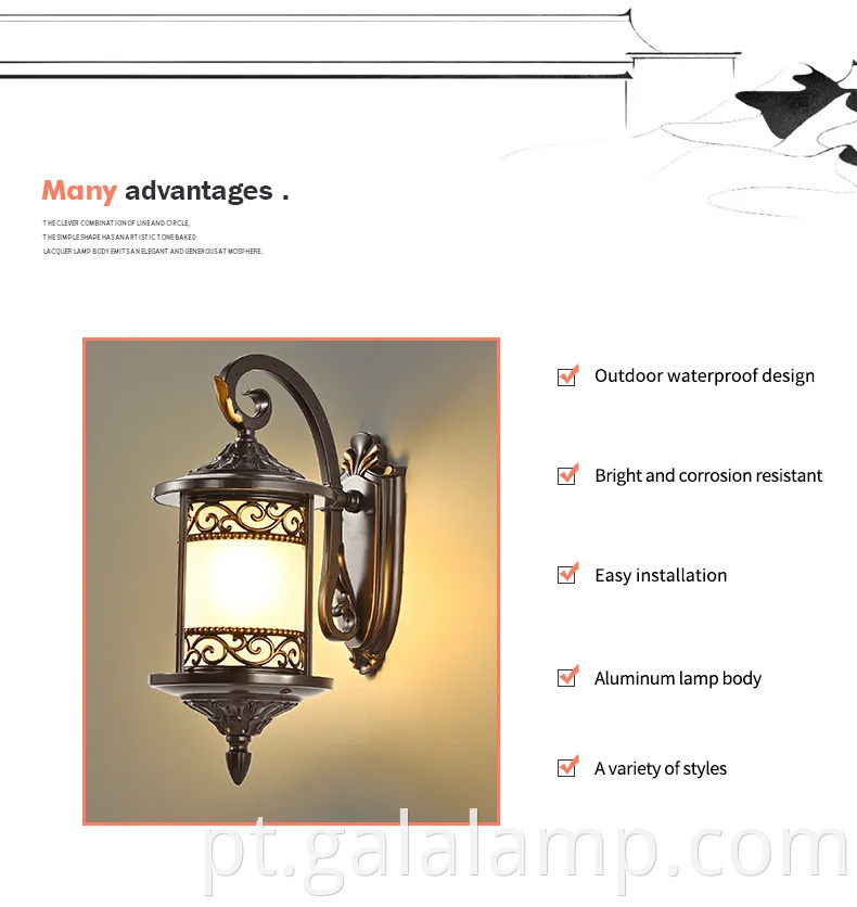 Aparelhamento moderno e elegante de parede de canto de canto LED para pátios